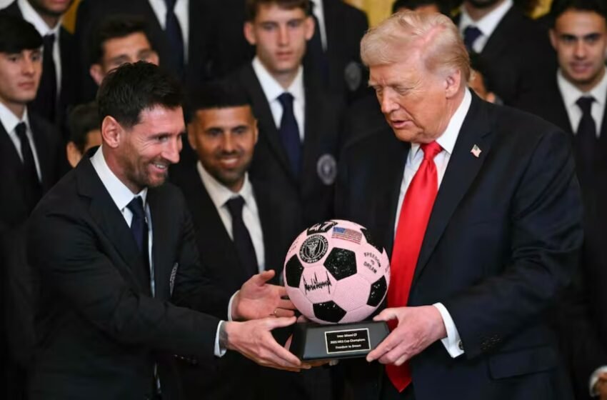  Donald Trump recibió a Lionel Messi en la Casa Blanca: “Soy tu fan”