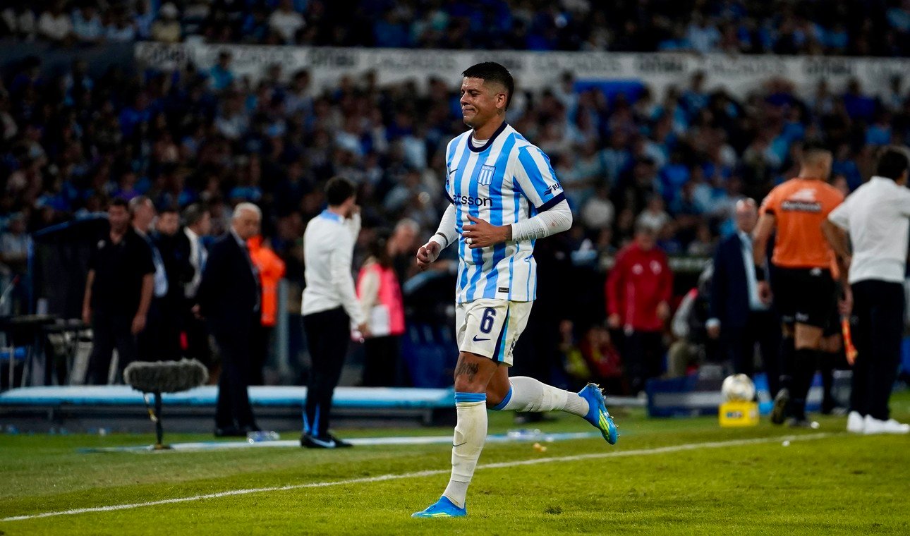  Marcos Rojo le pidió disculpas a los hinchas de Racing