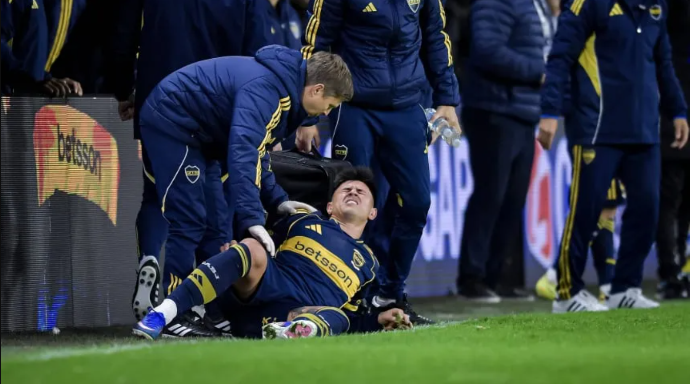  Boca confirmó la lesión de Adam Bareiro y no jugará los próximos partidos