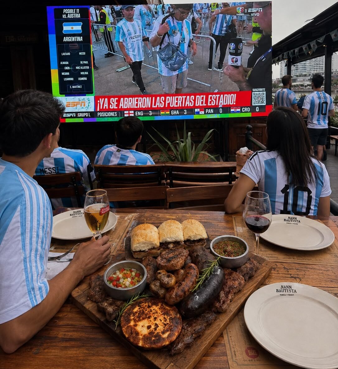  Campeones en la cancha y en la parrilla: los turistas eligen vivir el Mundial a la argentina