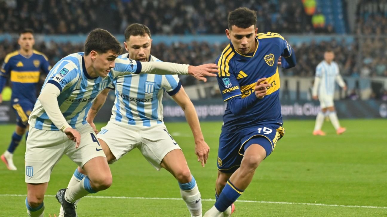  Boca y Racing empataron 1-1 en Avellaneda y el xeneize termino con dos lesionados
