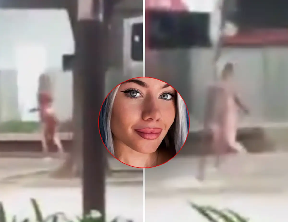  Deambulaba semidesnuda por Barrancas de Belgrano: el video de la mujer que estaba con Facundo Moyano